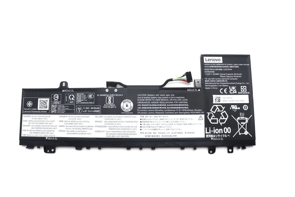 Lenovo Laptop Battery 3C 56.6Wh 11.52V L22C3PA4 CP/C