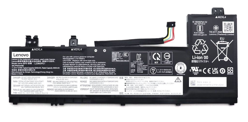 Lenovo Laptop Battery 3C 57Wh 11.31V L23M3PE1 SP/A