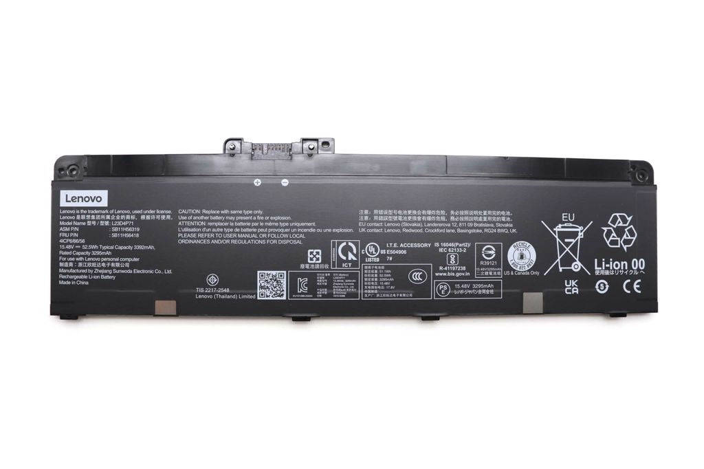 Lenovo Laptop Battery 4C, 52.5Wh, 15.48V, Li-ion, SWD, L23D4P71