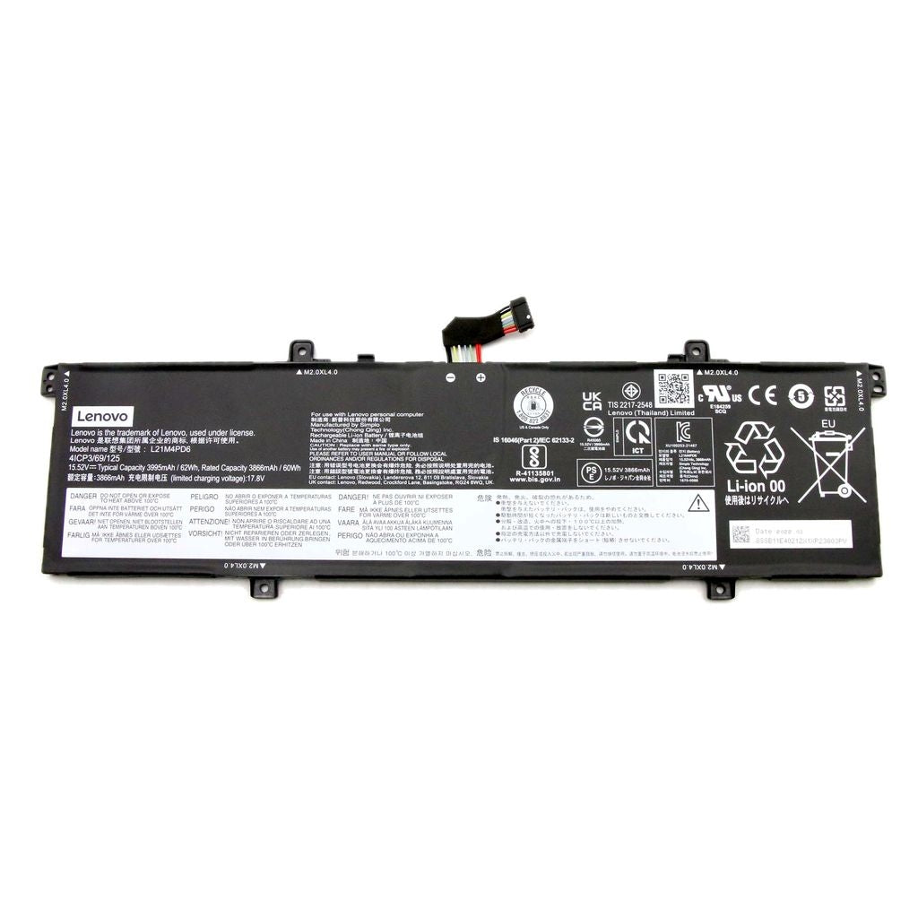 Lenovo Laptop Battery 4C 62Wh 15.52V L21M4PD6 SP/A