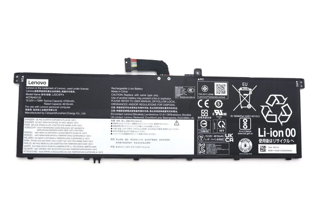 Lenovo Laptop Battery 4C 73Wh 15.52V L22C4PF4 CP/B