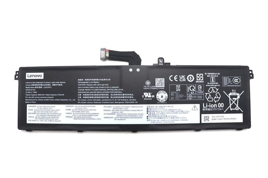 Lenovo Laptop Battery 4C 75Wh 15.56V L22X4PF3 CM/C