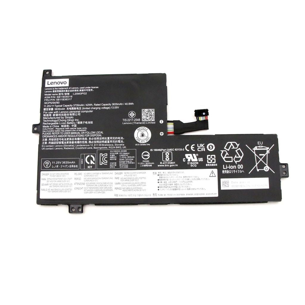 Lenovo Laptop Battery 500e Gen3 JSL SP/A L20M3PG2 11.25V 42Wh 3C