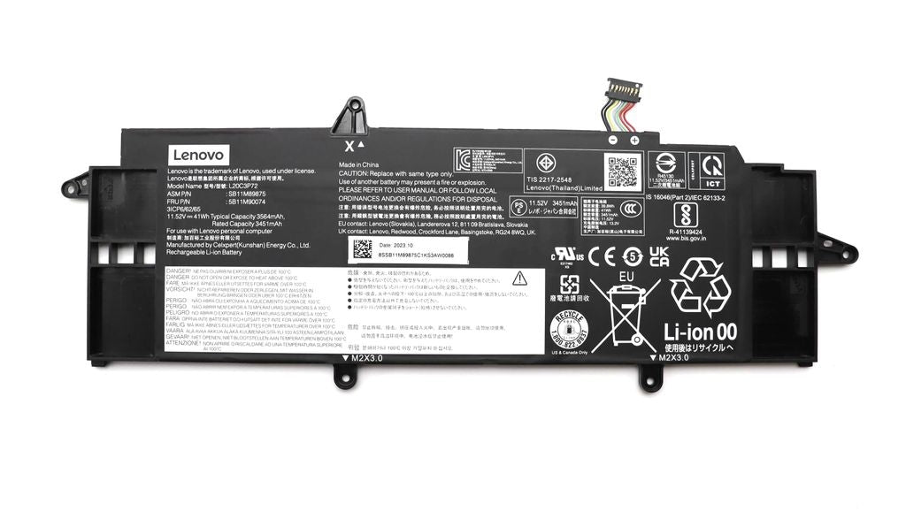 Lenovo Laptop Battery Internal, 3-cell 41Wh, Li-ion, CXP