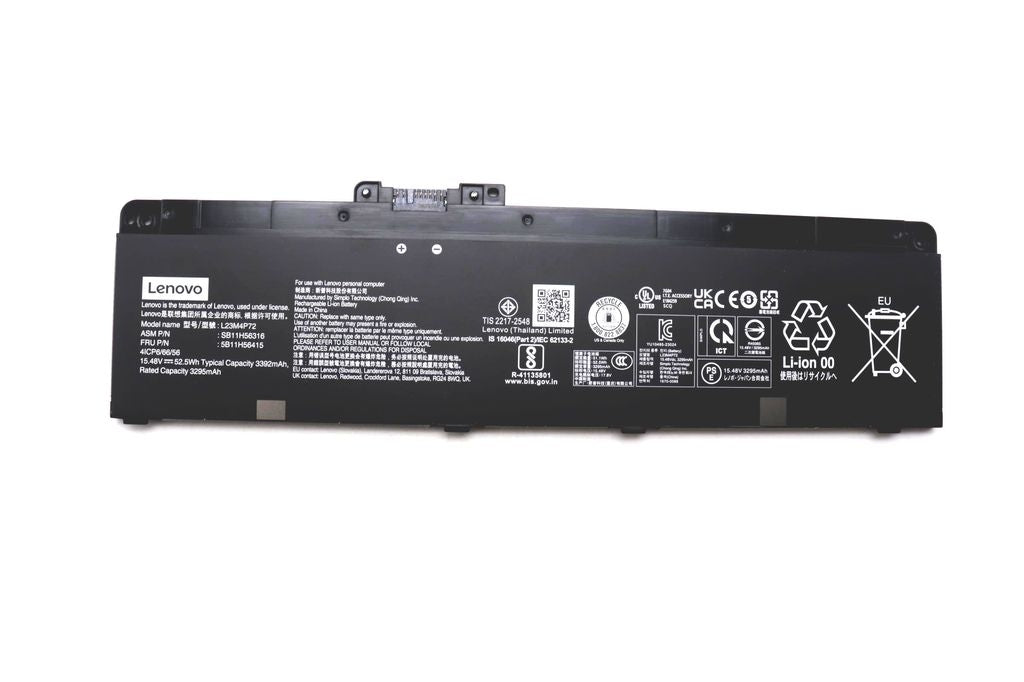 Lenovo Laptop Battery Internal, 4C 52.5Wh, Li-ion, SMP, L23M4P72
