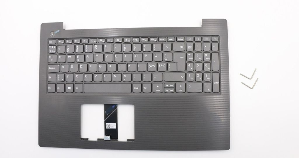 Lenovo Upper Case with Nordic Keyboard - Grey