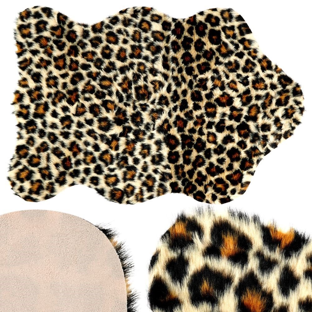 Leopard skin patterned rug - Soft, trendy and unique shape