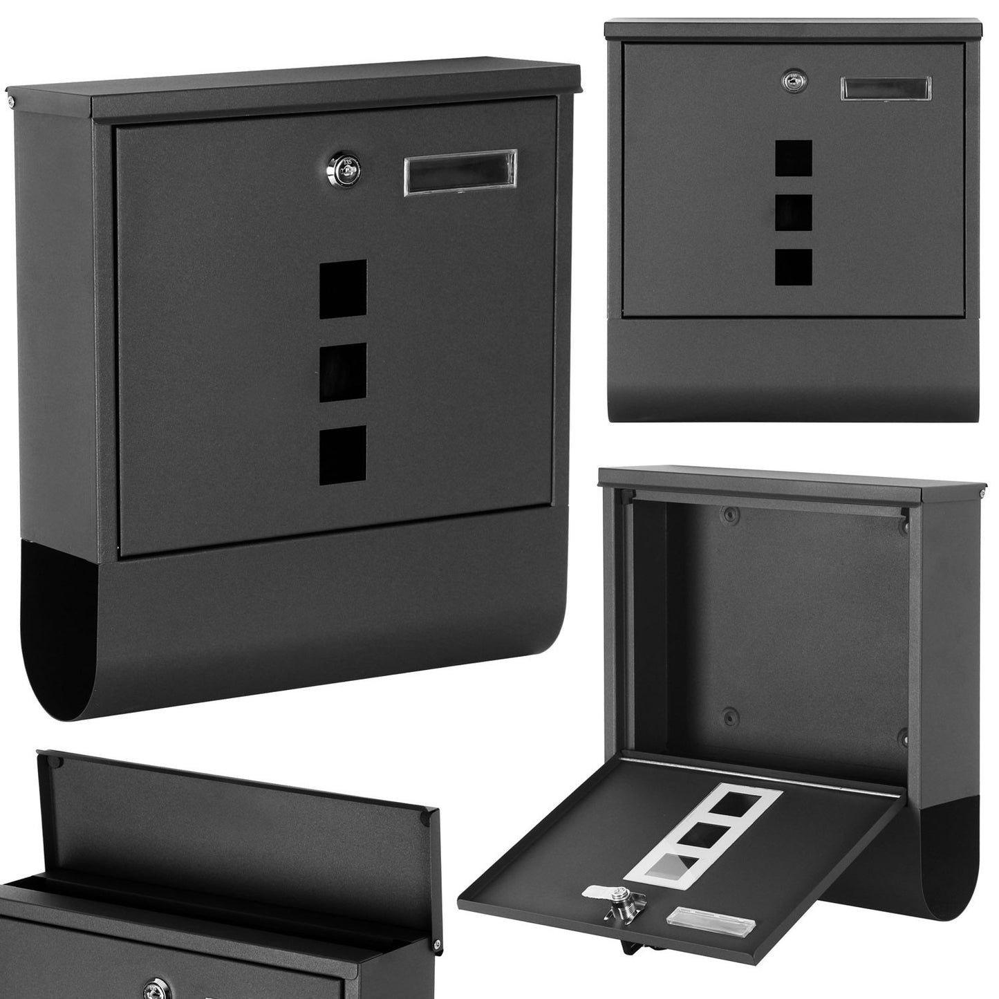 Letter box 33x31x10cm anthracite 4993