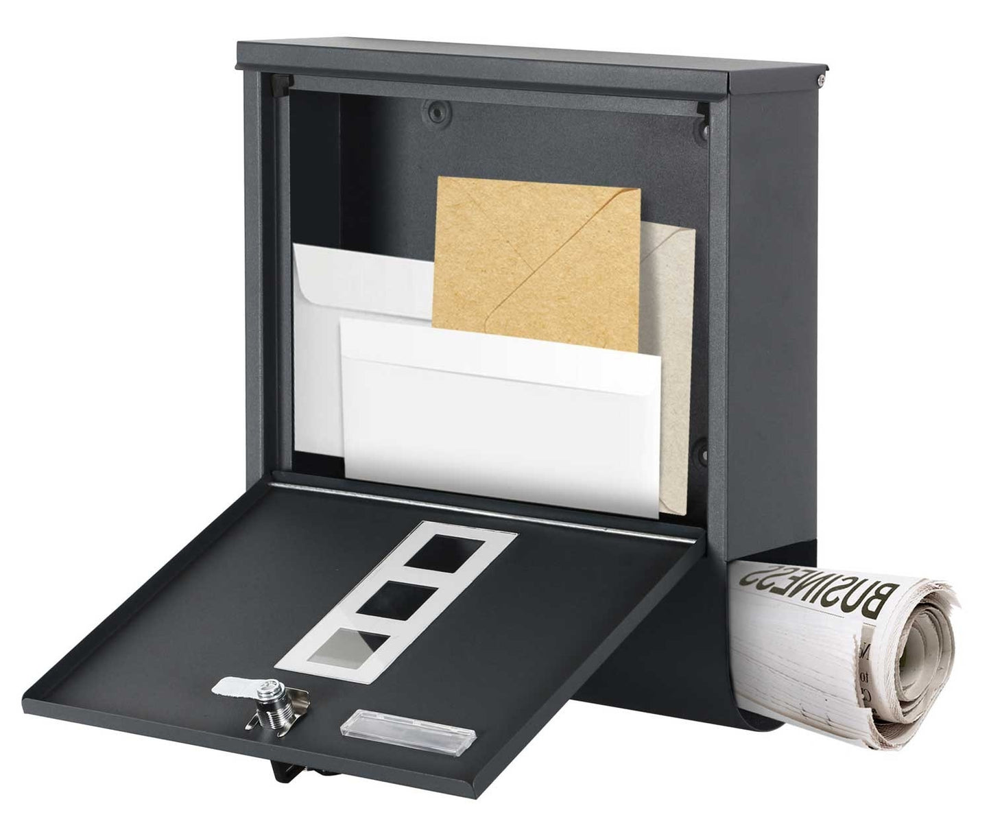 Letter box 33x31x10cm anthracite 4993