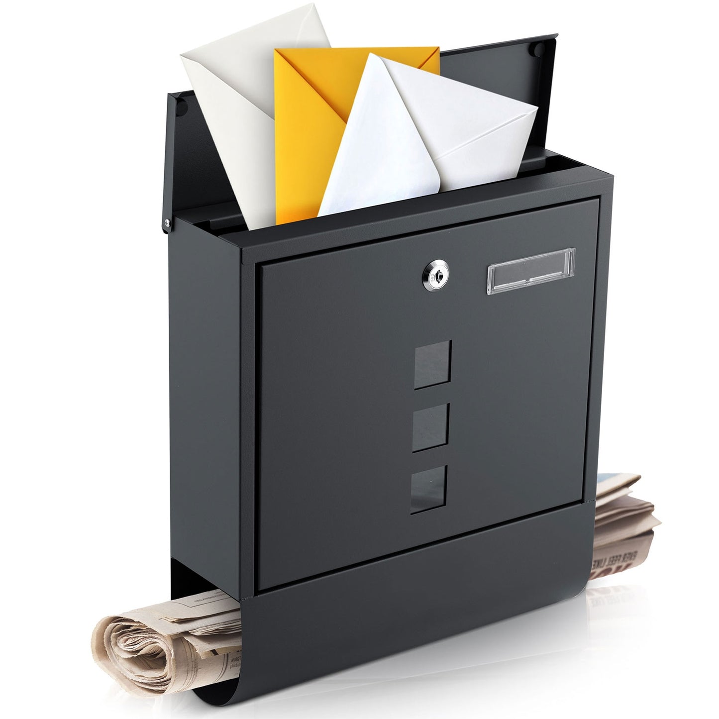 Letter box 34x30.5x10 cm anthracite HM-861