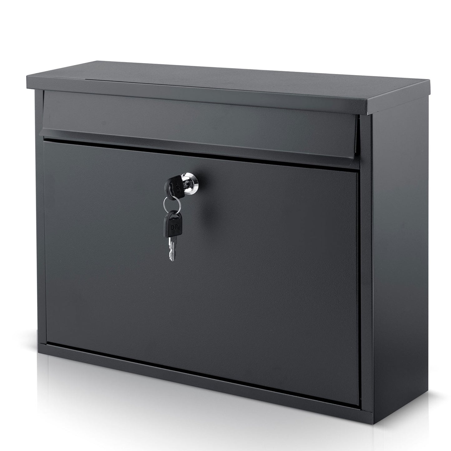 Letter box 37.5x30.5x12 cm black HM-860