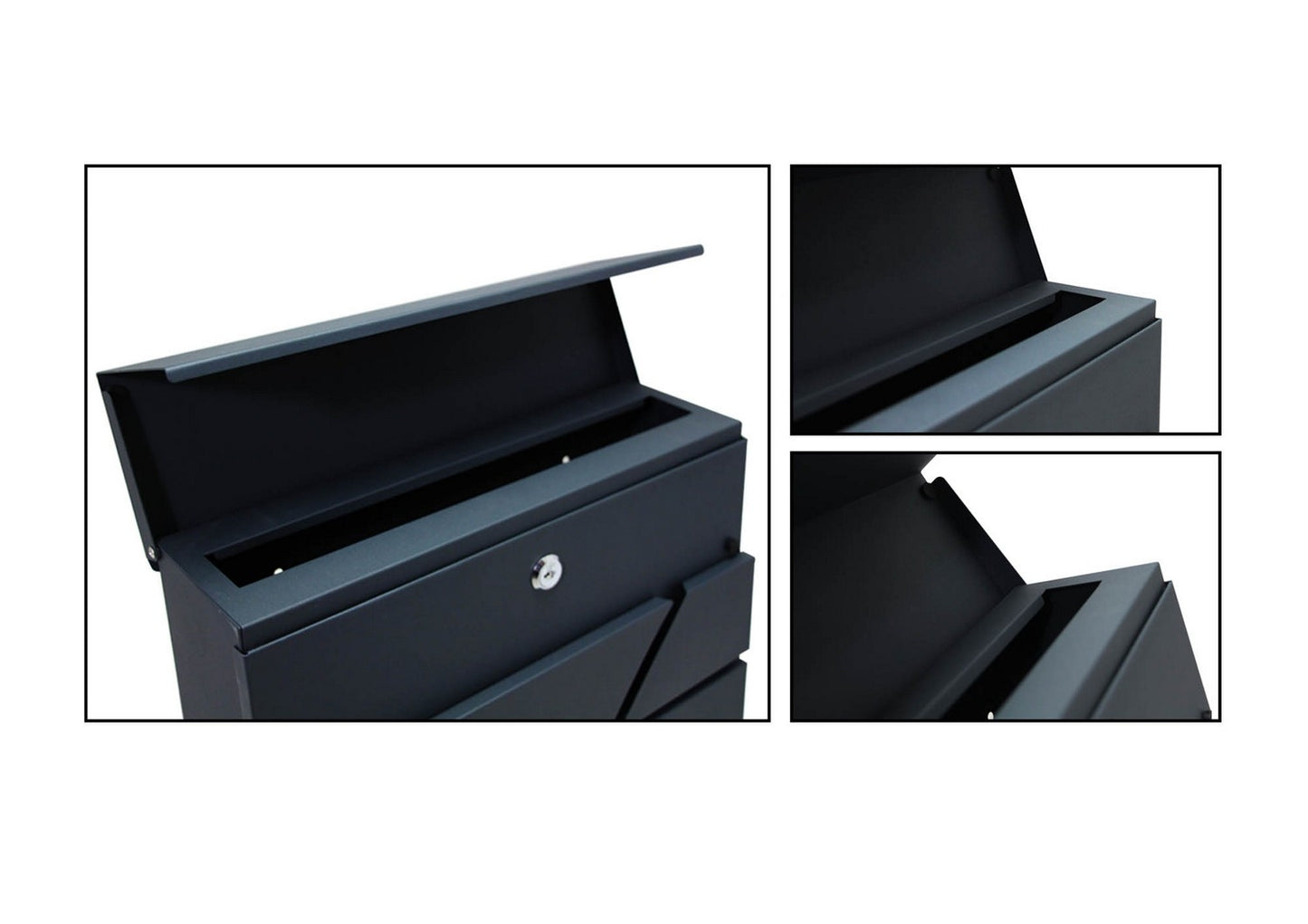 Letter box 37x37x10cm anthracite 4991