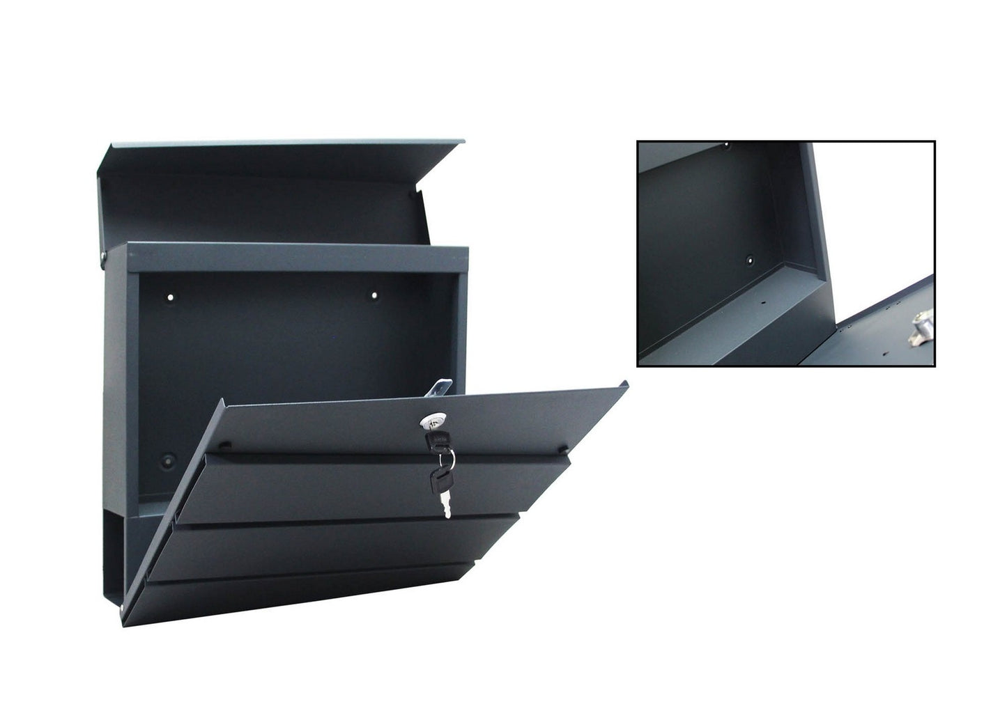 Letter box 37x37x10cm anthracite 4992