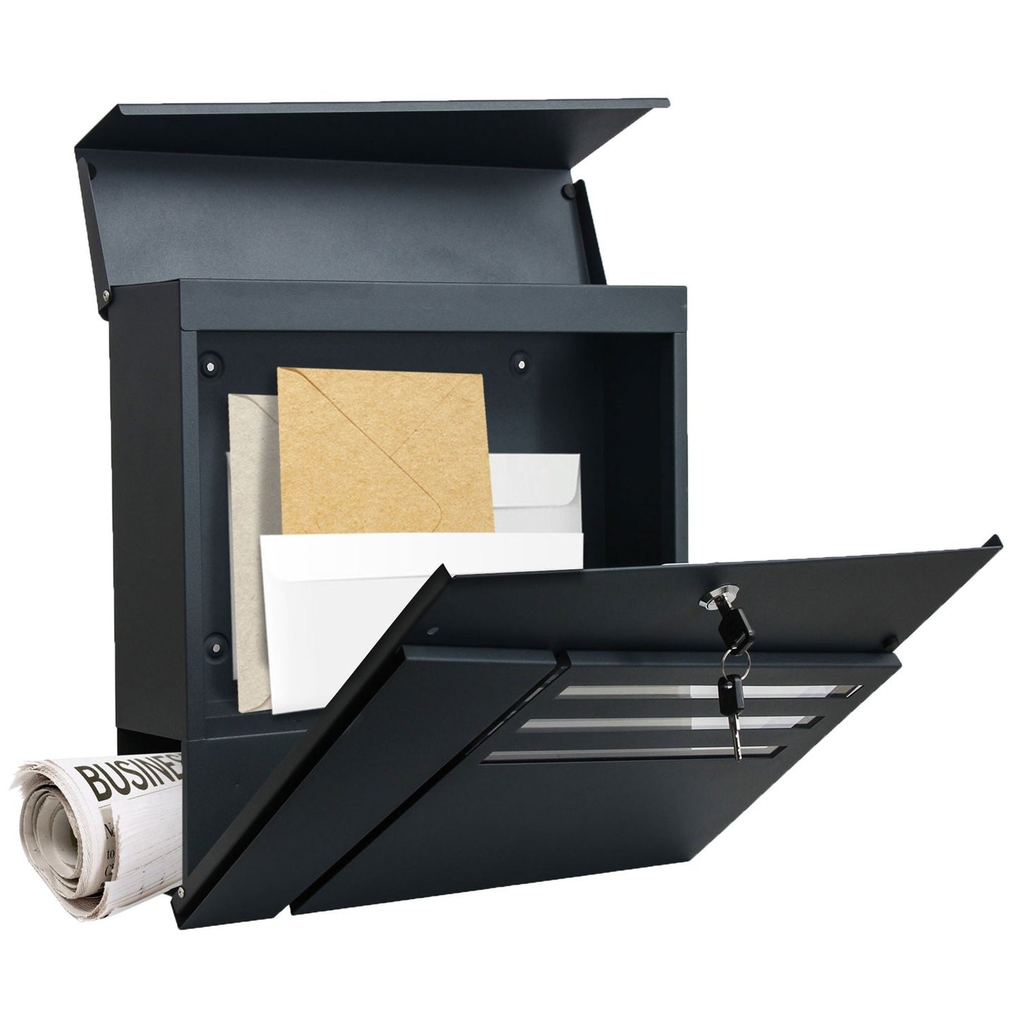 Letter box 37x37x10cm anthracite 4996