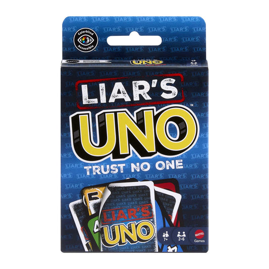 Liar's UNO Card Game, 112 Cards, Ages 7+, 2-10 Players