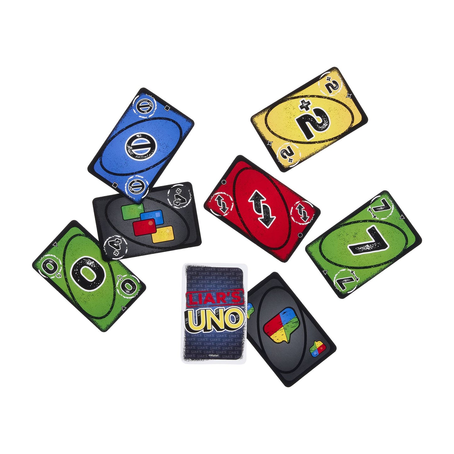 Liar's UNO Card Game, 112 Cards, Ages 7+, 2-10 Players