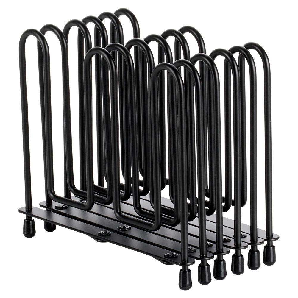 Lid Organizer, Metal, Black, Adjustable 8-74 cm