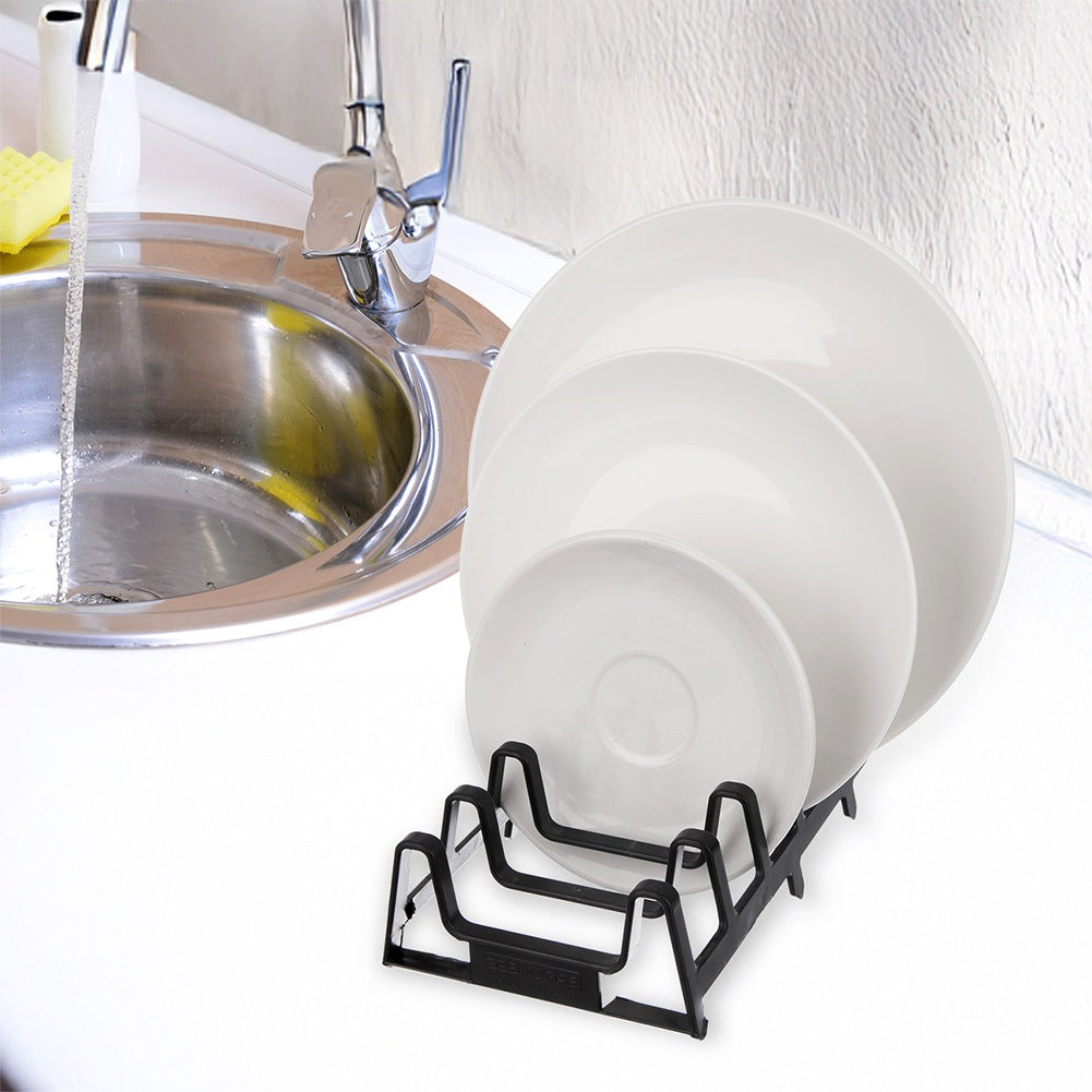 Lid and Plate Holder, Black, 30x14x6 cm