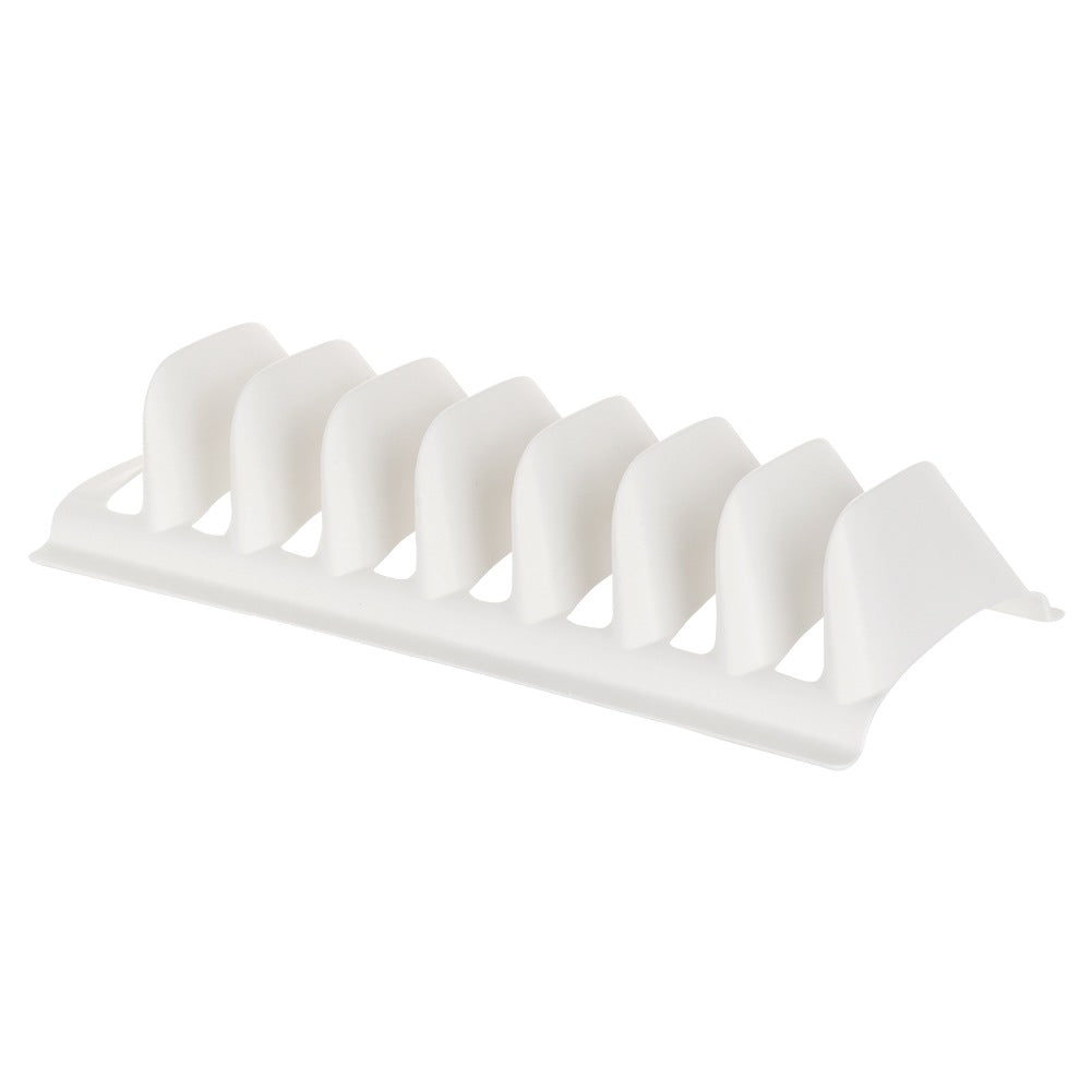 Lid and plate stand white 30x13.5x6 cm