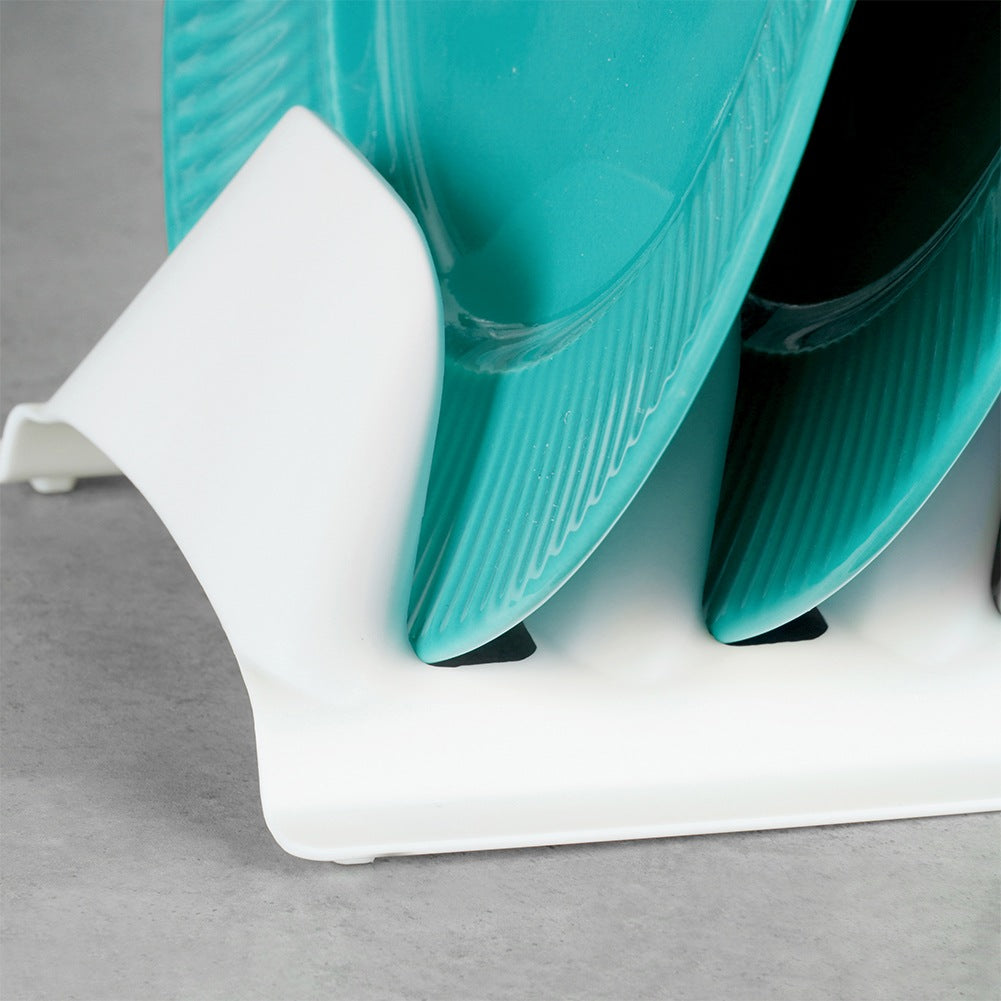 Lid and plate stand white 30x13.5x6 cm