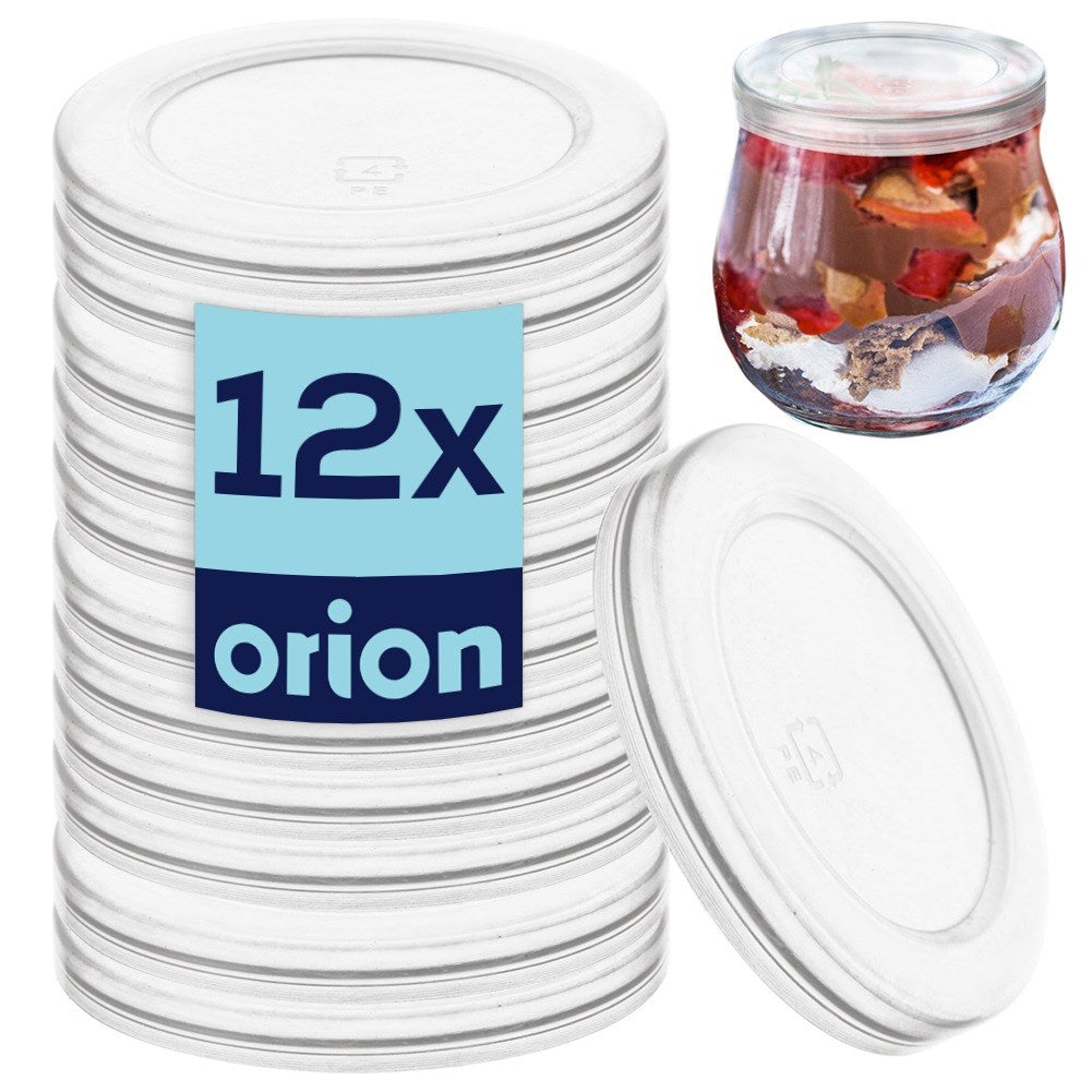 Lid for yogurt jar 6.8 cm 12 pcs.