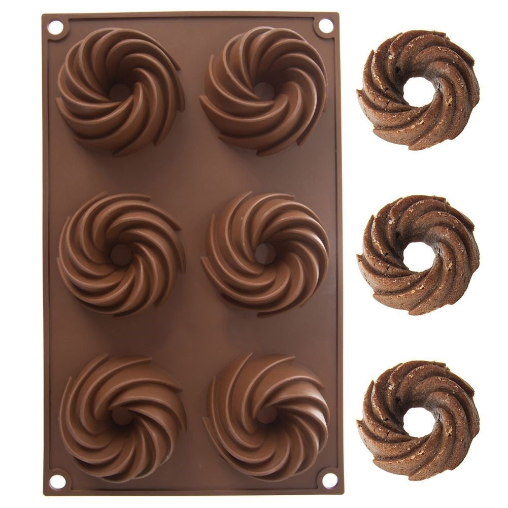 Light and flexible silicone molds for muffin baking