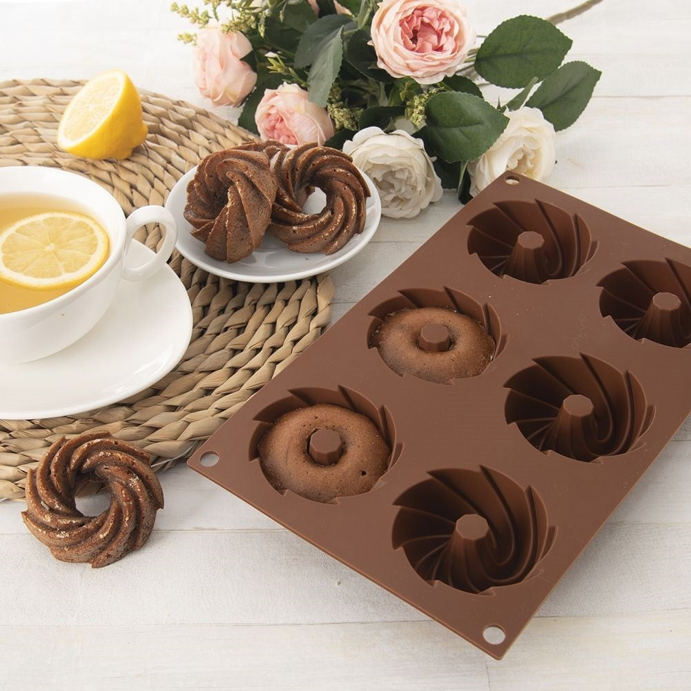 Light and flexible silicone molds for muffin baking