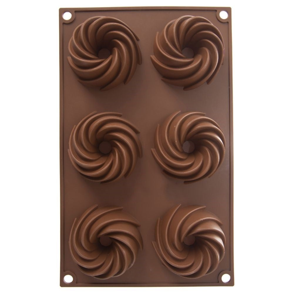 Light and flexible silicone molds for muffin baking