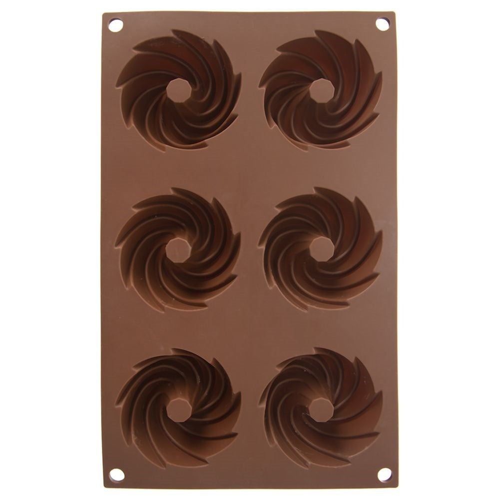 Light and flexible silicone molds for muffin baking