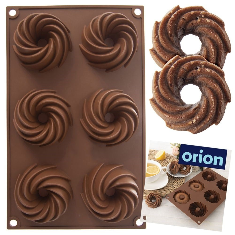 Light and flexible silicone molds for muffin baking