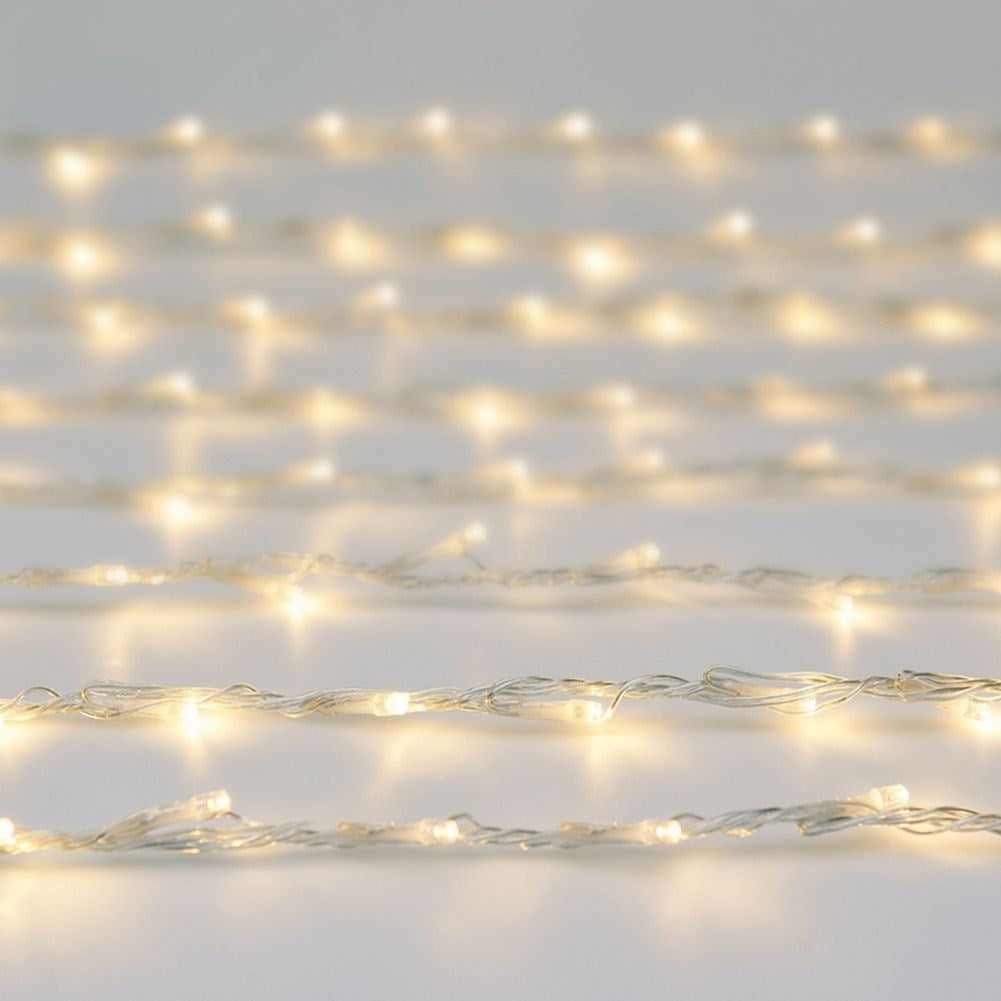 Light curtain with 220 LEDs: Perfect for Christmas decoration inside & out