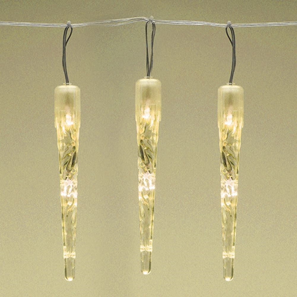 Light curtain with icicle lights - 40 LED, timer, 8 modes