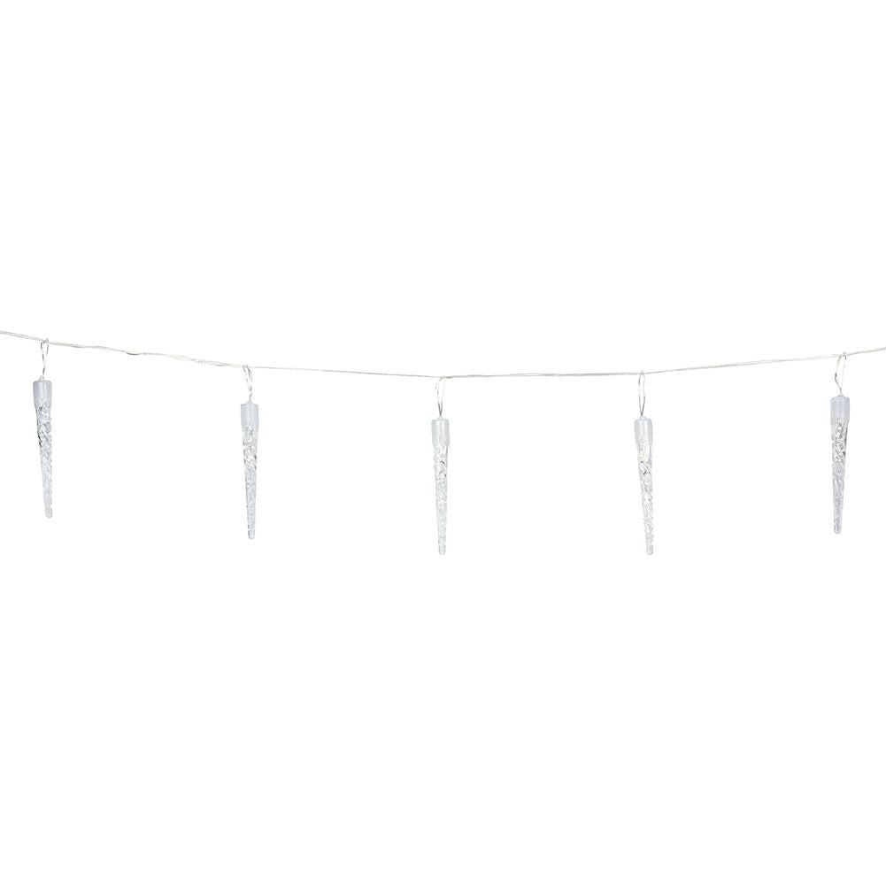 Light curtain with icicle lights - 40 LED, timer, 8 modes