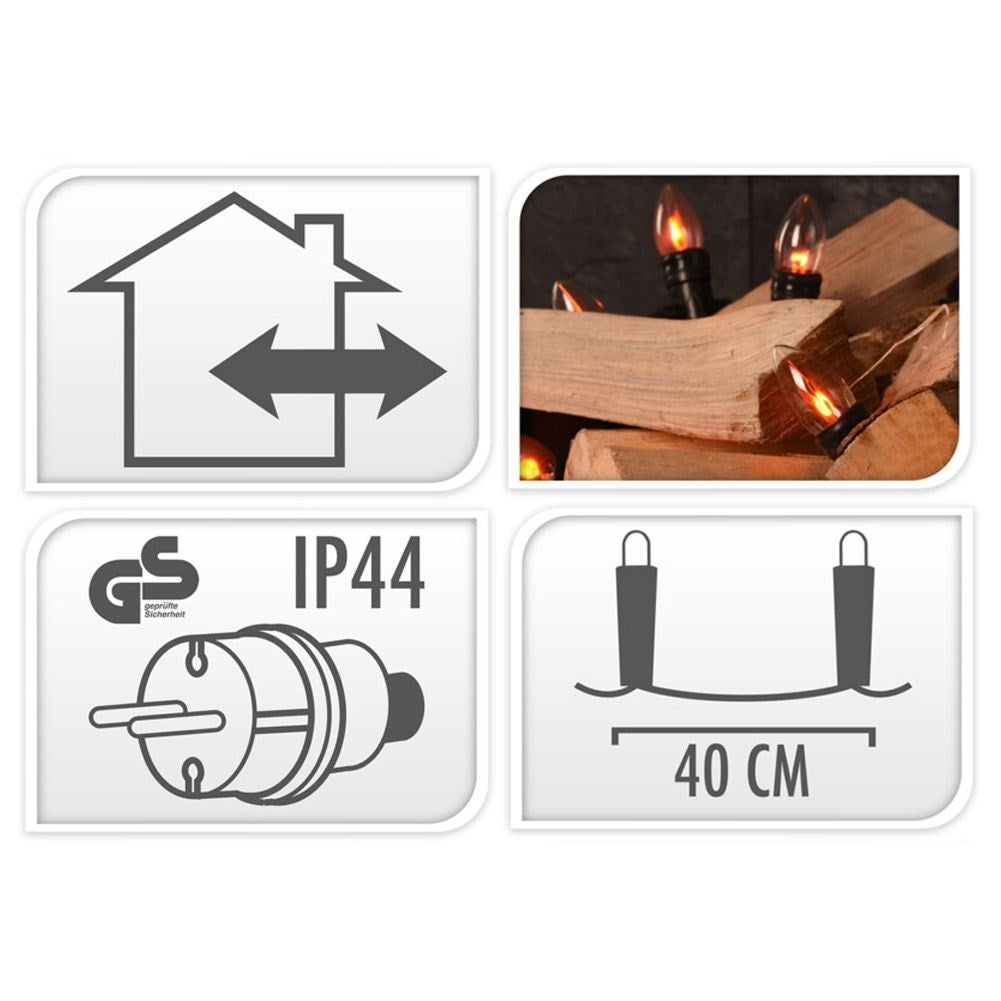 Light loop with movable low power for indoor/outdoor use