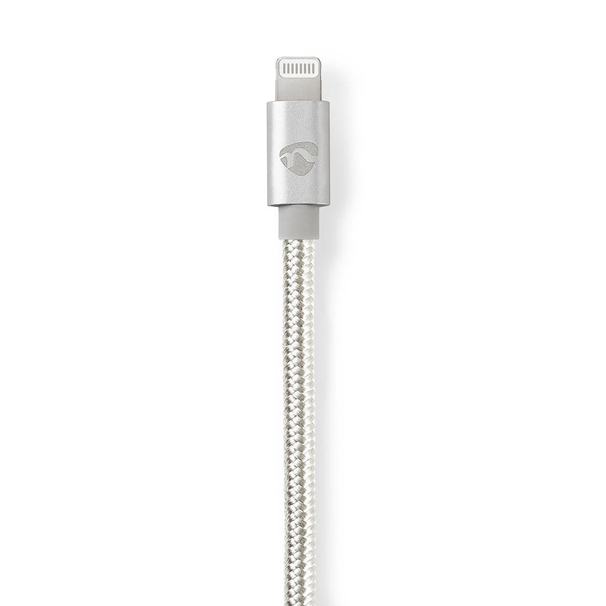 Lightning Adapter | Apple Lightning, 8-pin | 3.5 mm Male | Gold Plated | 1.00 m | Round | Nylon