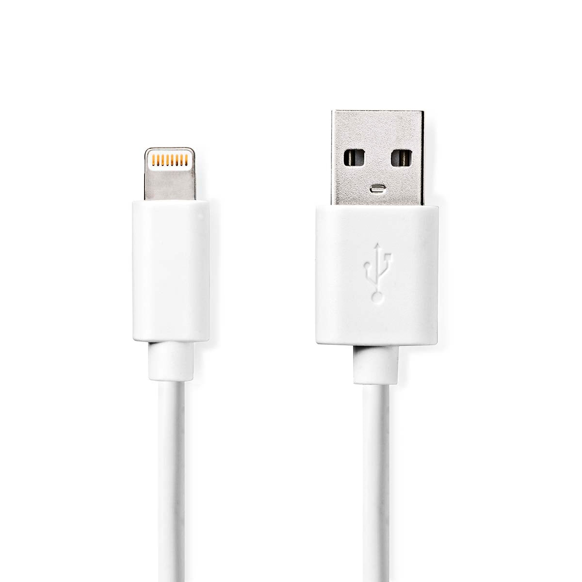 Lightning Cable | USB 2.0 | Apple Lightning, 8-pin | USB-A Male | 480 Mbps | Nickel Plated | 2.00 m | Round | PVC | White | Label