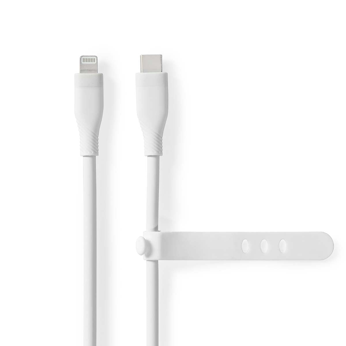 Lightning Cable | USB 2.0 | Apple Lightning, 8-pin | USB-C™ Male | 480 Mbps | Nickel Plated | 1.50 m | Round | Silicone | White | Box