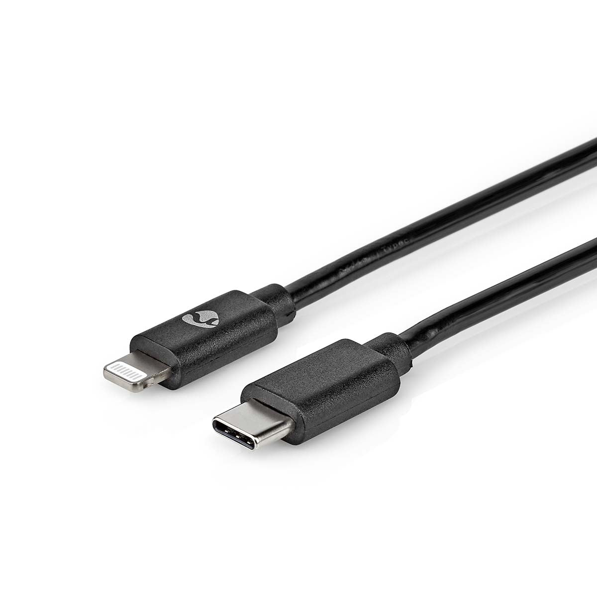 Lightning Cable | USB 2.0 | Apple Lightning, 8-pin | USB-C™ Male | 480 Mbps | Nickel Plated | 2.00 m | Round | PVC | Black | Envelope