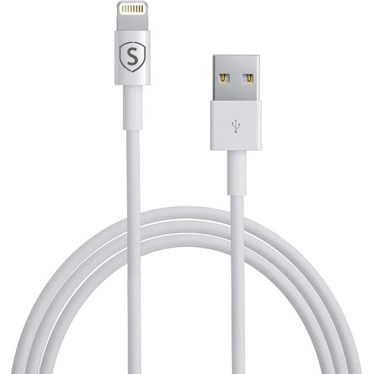 Lightning cable for iPhone / iPad, MFi certified, 2.4A, 12W, 1m - White