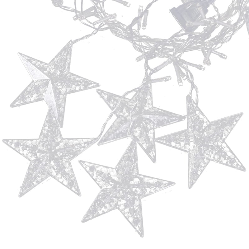 Lights snowflakes stars Christmas lights curtain 138LED