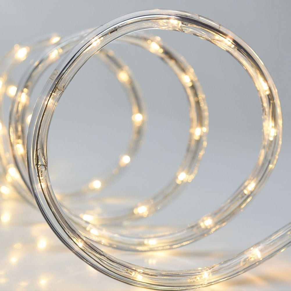 Light string 20m LED, transparent cable, outdoor/indoor use