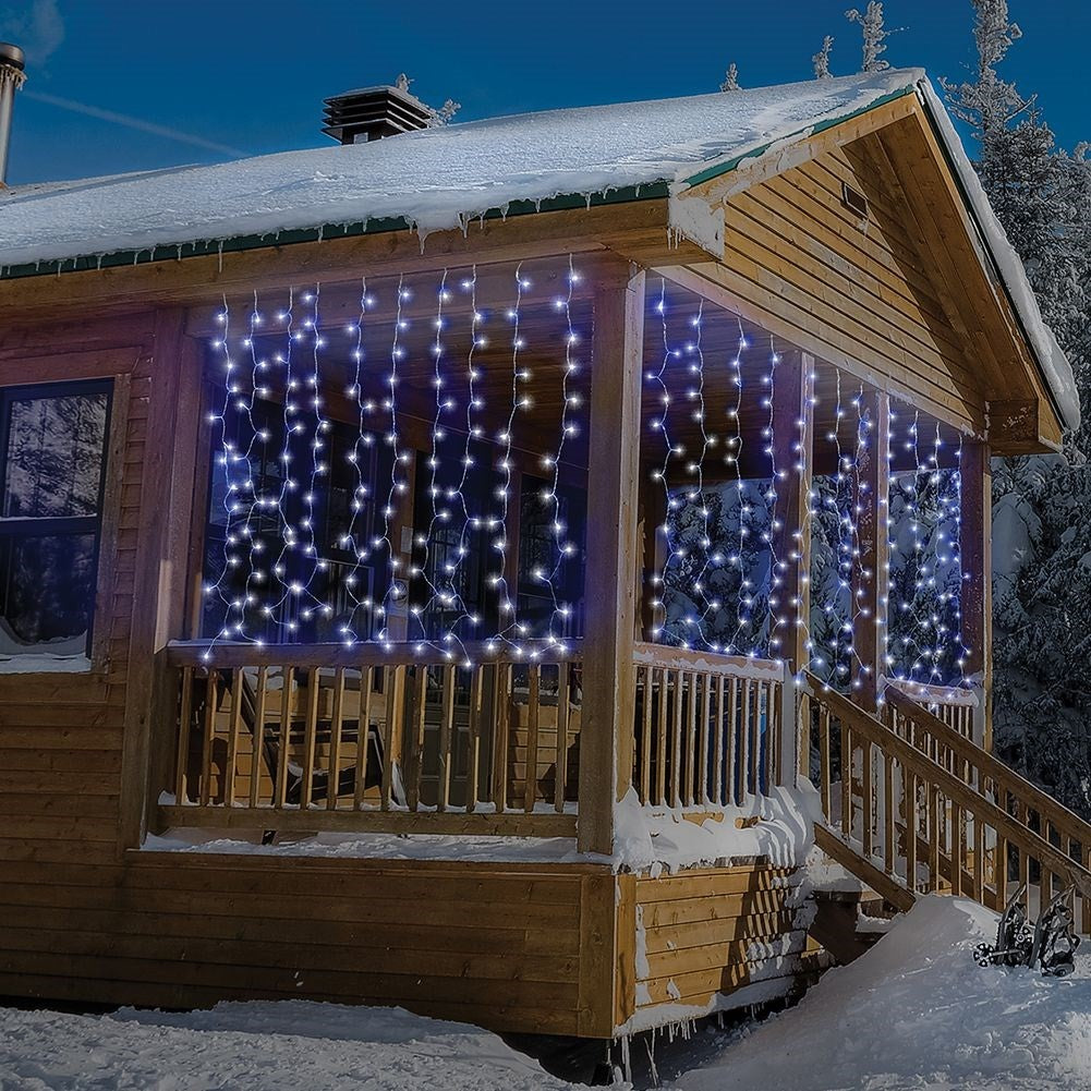 Light string 240 LED, 12 positions, memory function, inside/outside