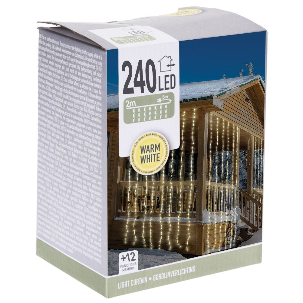 Light string 240 LED: Perfect for Christmas, Indoors and Outdoors