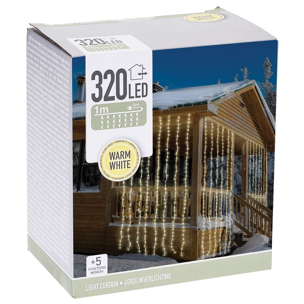 Light string 320 LED lights - Perfect for Christmas decoration