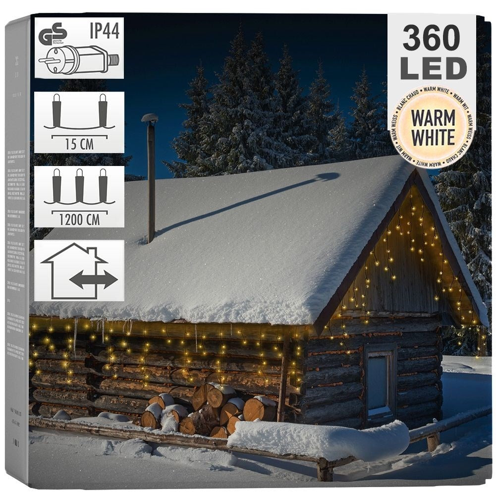 Light string 360 LED: Perfect for Christmas, inside and out