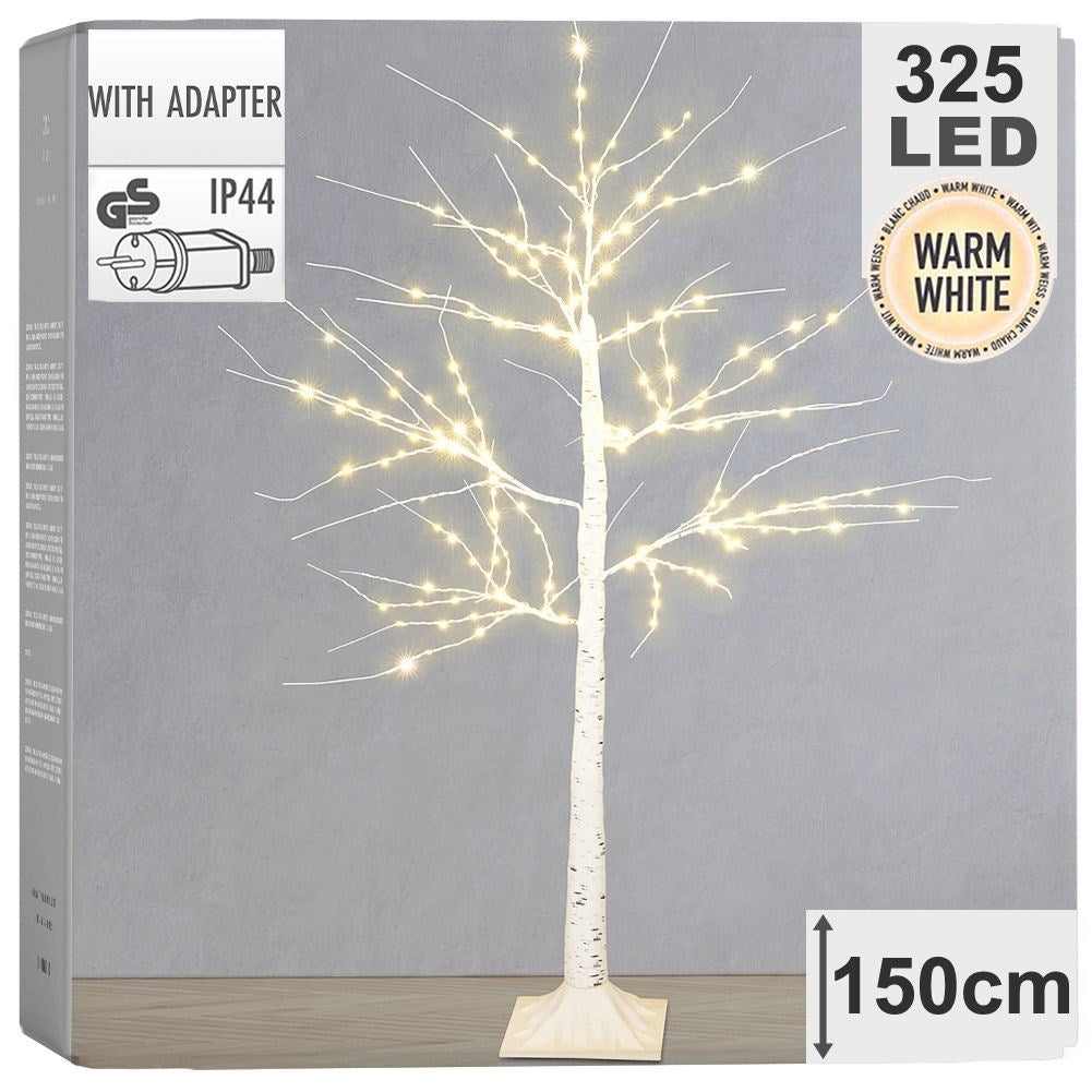 Light tree - Luminous birch with 325 LEDs