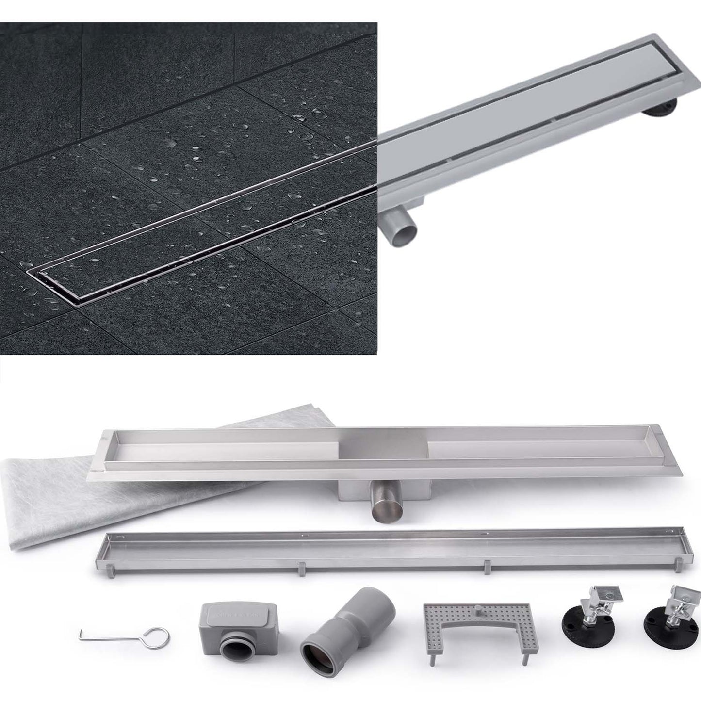 Line drain 90 cm 2-in-1 TILE Berdsen