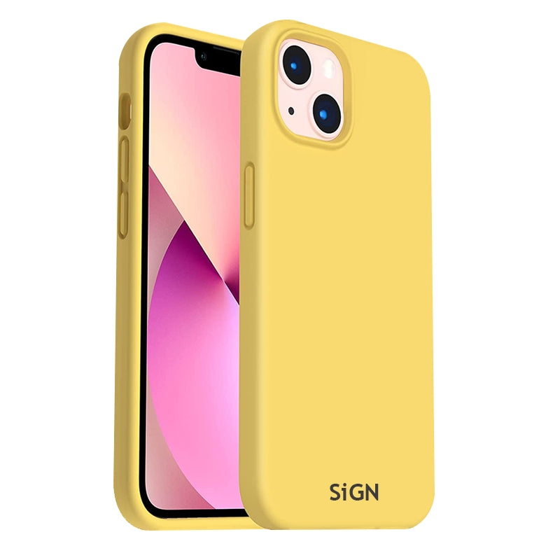 Liquid Silicone Case for iPhone 14 Plus - Yellow