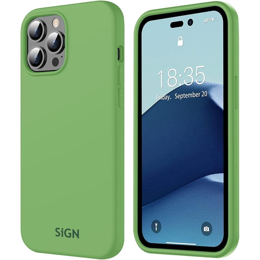 Liquid Silicone Case for iPhone 14 Pro - Jade Green