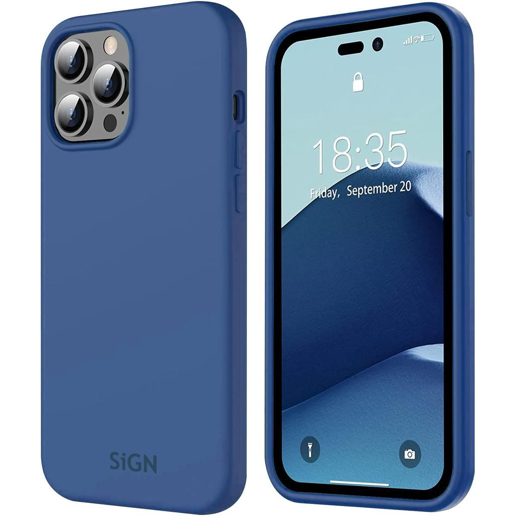 Liquid Silicone Case for iPhone 14 Pro Max - Sea Blue